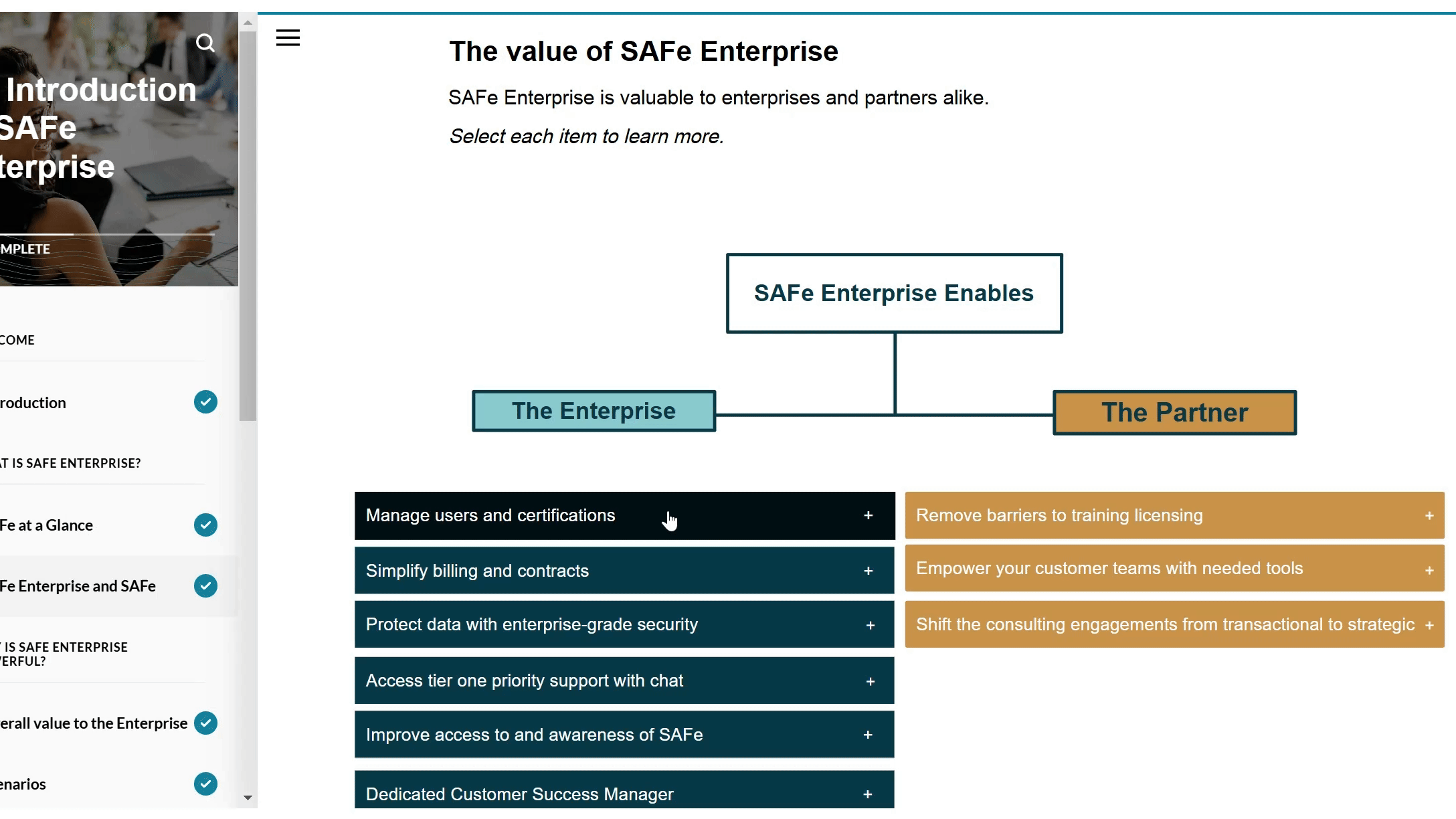 Content created in Articulate Rise and Storyline